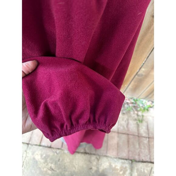 Vintage 70s VANITY FAIR Brushed Soft Cuddly Smocked Zip Front HOUSECOAT S - Picture 3 of 7